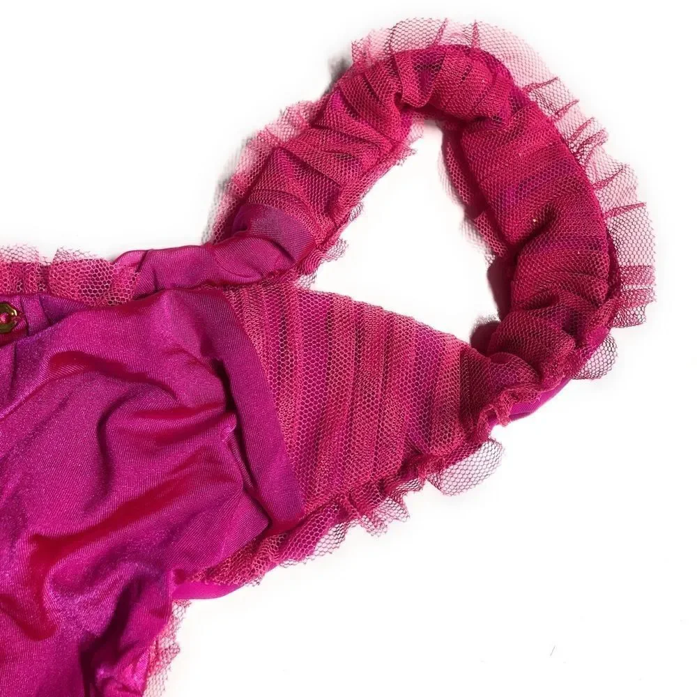 Beach Bunny Haute Pink Glitter Cheeky Bikini‎ Bottom